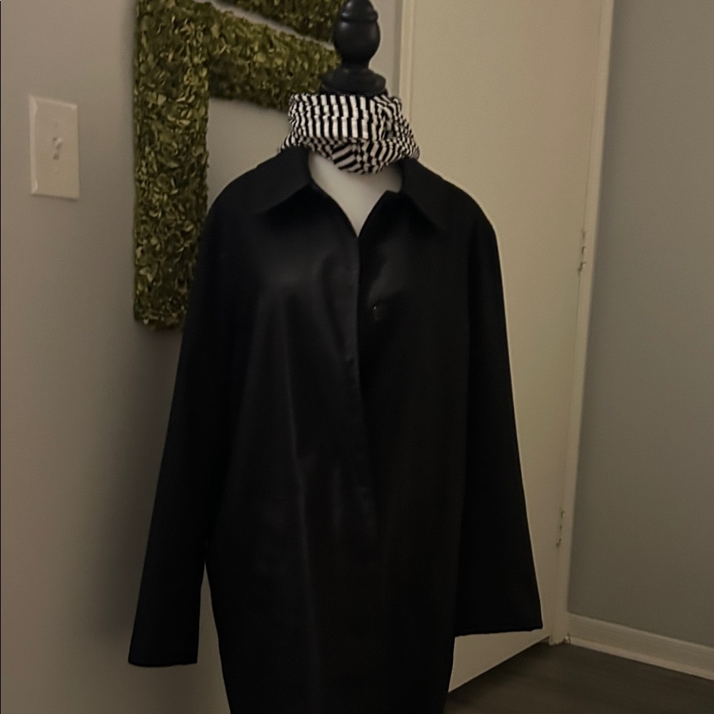 Lauren Ralph Lauren Elegant Black Trench Coat